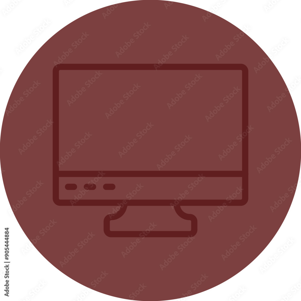 Monitor Screen Vector Line Maroon Circle Maroon Monitor Screen Vector Line Maroon Circle Maroon
