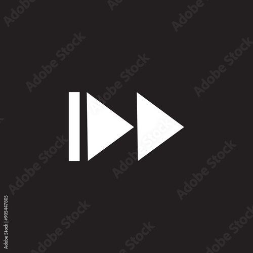 video play button icon isolated design eps 10