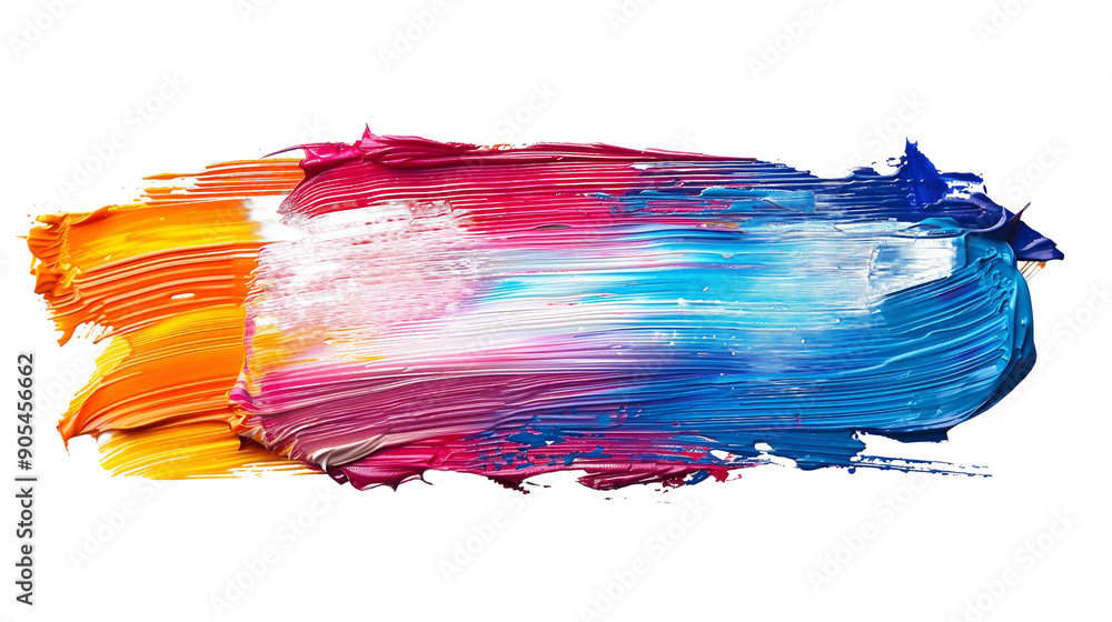 paint brush stroke texture isolated on white colorful paint brush stroke texture isolated on white colorful