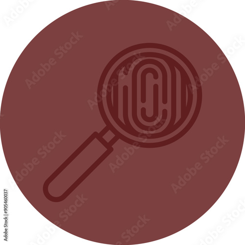 Investigation Vector Line Maroon Circle Maroon