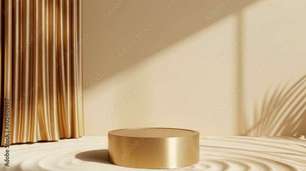 3d rendering of minimal scene of blank podium with cryptocurrency bitcoin theme. Display stand for product presentation mock up. Cylinder stage in gold color with simple design 3d rendering of minimal scene of blank podium with cryptocurrency bitcoin theme. Display stand for product presentation mock up. Cylinder stage in gold color with simple design