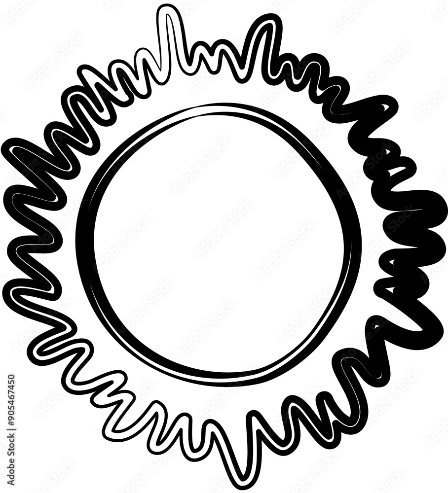 Hand painted sun, sunrise, sunset, sun rays Hand painted sun, sunrise, sunset, sun rays