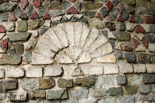 stone drawing, old stone masonry photo