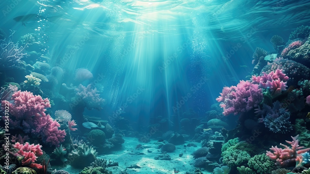 Fototapeta premium Gorgeous underwater landscape