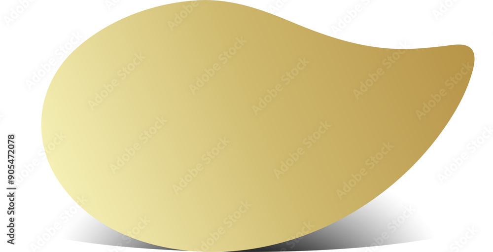 Gold paper circle and shadow. Element for design Gold paper circle and shadow. Element for design