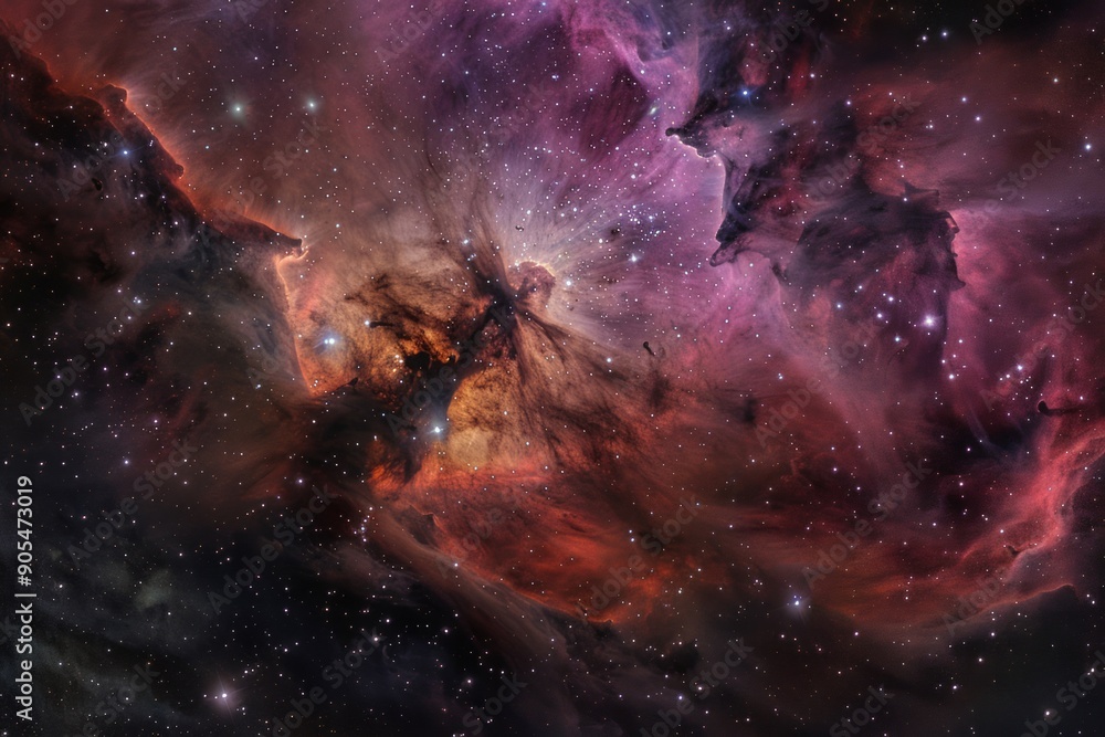 Space background filled with countless stars, nebulae and stardust Space background filled with countless stars, nebulae and stardust