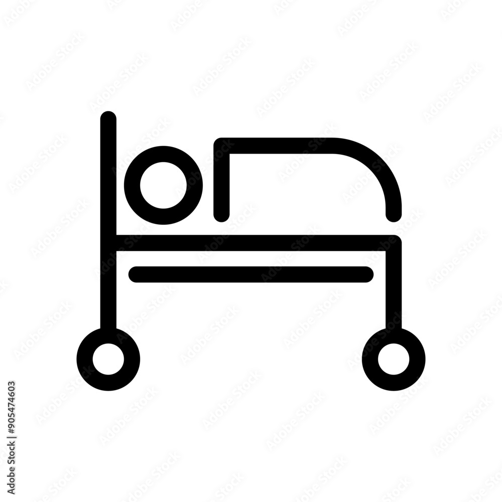 Patient icon in thin line style vector illustration graphic design Patient icon in thin line style vector illustration graphic design