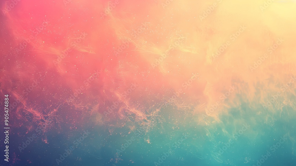 Fototapeta premium Retro Gradient Background with Grain Texture