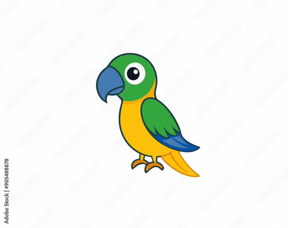 Colourful vector illustration of a parrot, ideal for digital and print projects, featuring vibrant feathers and intricate details. Colourful vector illustration of a parrot, ideal for digital and print projects, featuring vibrant feathers and intricate details.