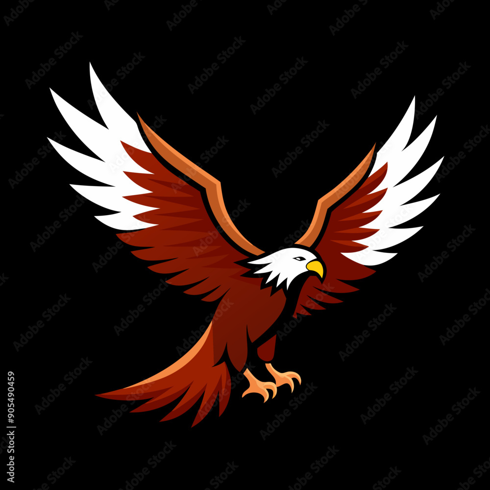 Obraz premium create a realistic vector big eagle vector art illustration