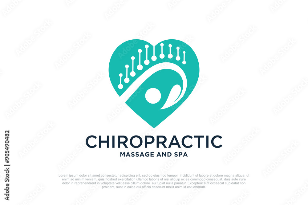 Obraz premium Massage logo design templates creative concept Premium Vector