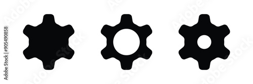 Gear setting icon set. Cog wheel icon. Gear wheel icon. Gear setting icon collection. Setting icon Vector in isolated background. 