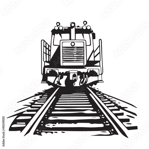 CRAWLER CARRIER in cartoon, doodle style . Image for t-shirt, web, mobile apps and ui. Isolated 2d vector illustration in logo, icon, sketch style, Eps 10, black and white. AI Generative