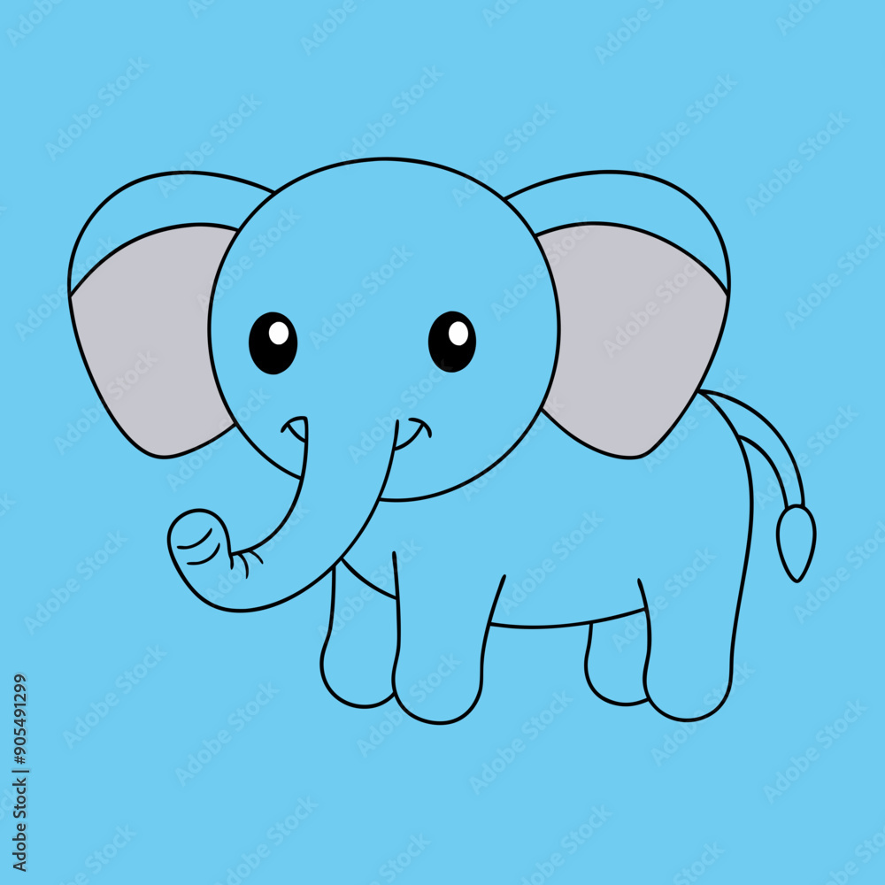 Obraz premium baby elephant