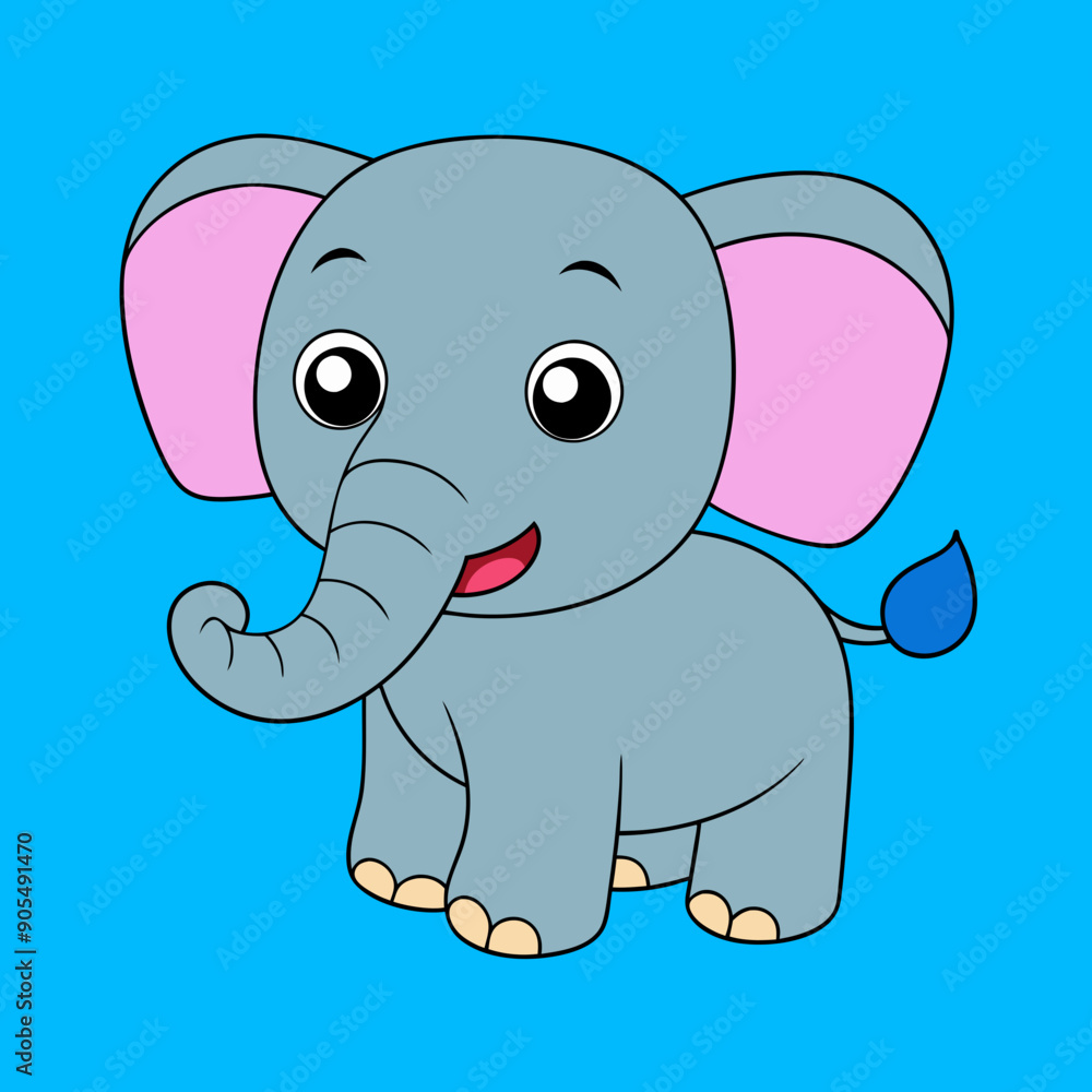 Fototapeta premium baby elephant