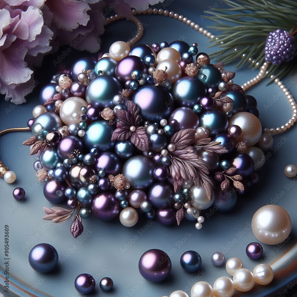 104 37 Royal pearl Pearls with regal colors such as deep purples 104 37 Royal pearl Pearls with regal colors such as deep purples