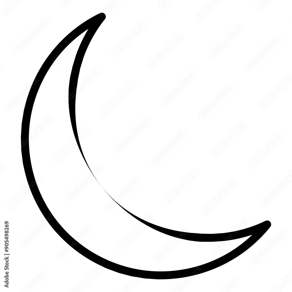 Moon vector icon Moon vector icon
