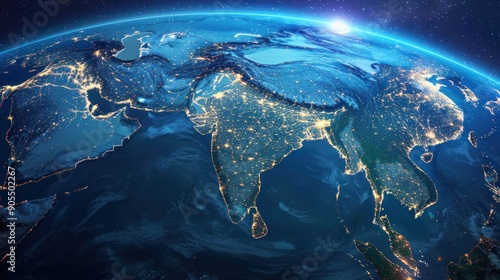 Night Lights of South Asia