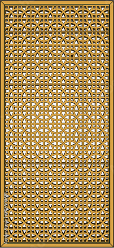 Vector sketch illustration design drawing of door baground room partition wardrobe classic vintage ethnic traditional modern abstract