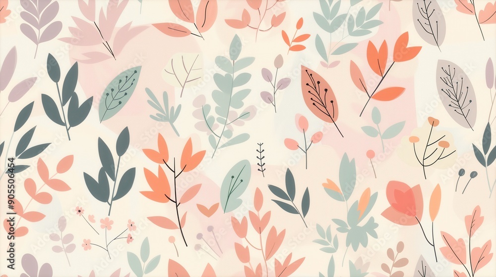 Seamless pattern with colorful autumn leaves and branches, perfect for fabric design, wallpaper, and seasonal decorations. Seamless pattern with colorful autumn leaves and branches, perfect for fabric design, wallpaper, and seasonal decorations.