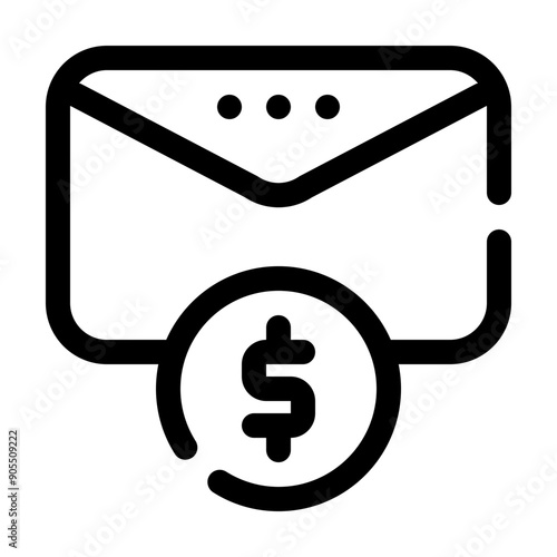 paycheck line icon