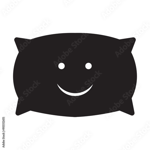 Pillow icon vector. Pillow sign and symbol. Comfortable fluffy pillow. vector illustration. EPS 10/AI