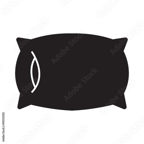 Pillow icon vector. Pillow sign and symbol. Comfortable fluffy pillow. vector illustration. EPS 10/AI