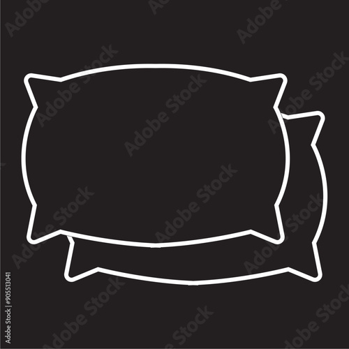 Pillow icon vector. Pillow sign and symbol. Comfortable fluffy pillow. vector illustration. EPS 10/AI