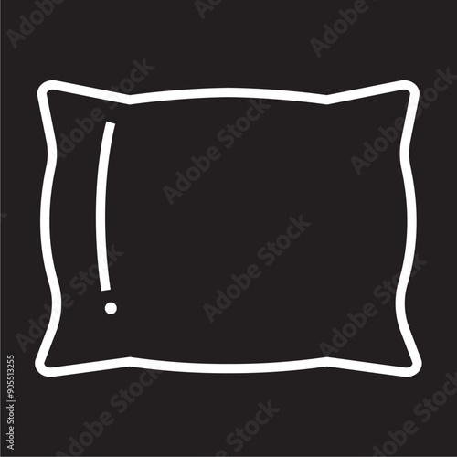 Pillow icon vector. Pillow sign and symbol. Comfortable fluffy pillow. vector illustration. EPS 10/AI