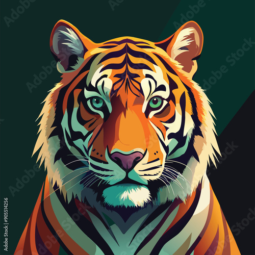 Tiger vector design 