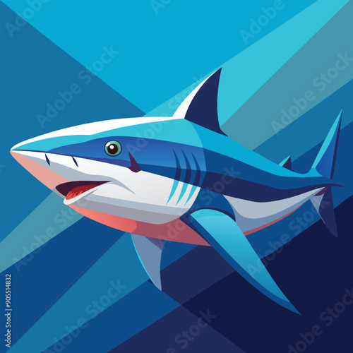Blue Shark vector