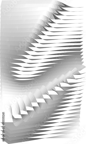 Vector sketch illustration of modern abstract pattern background design silhouette image