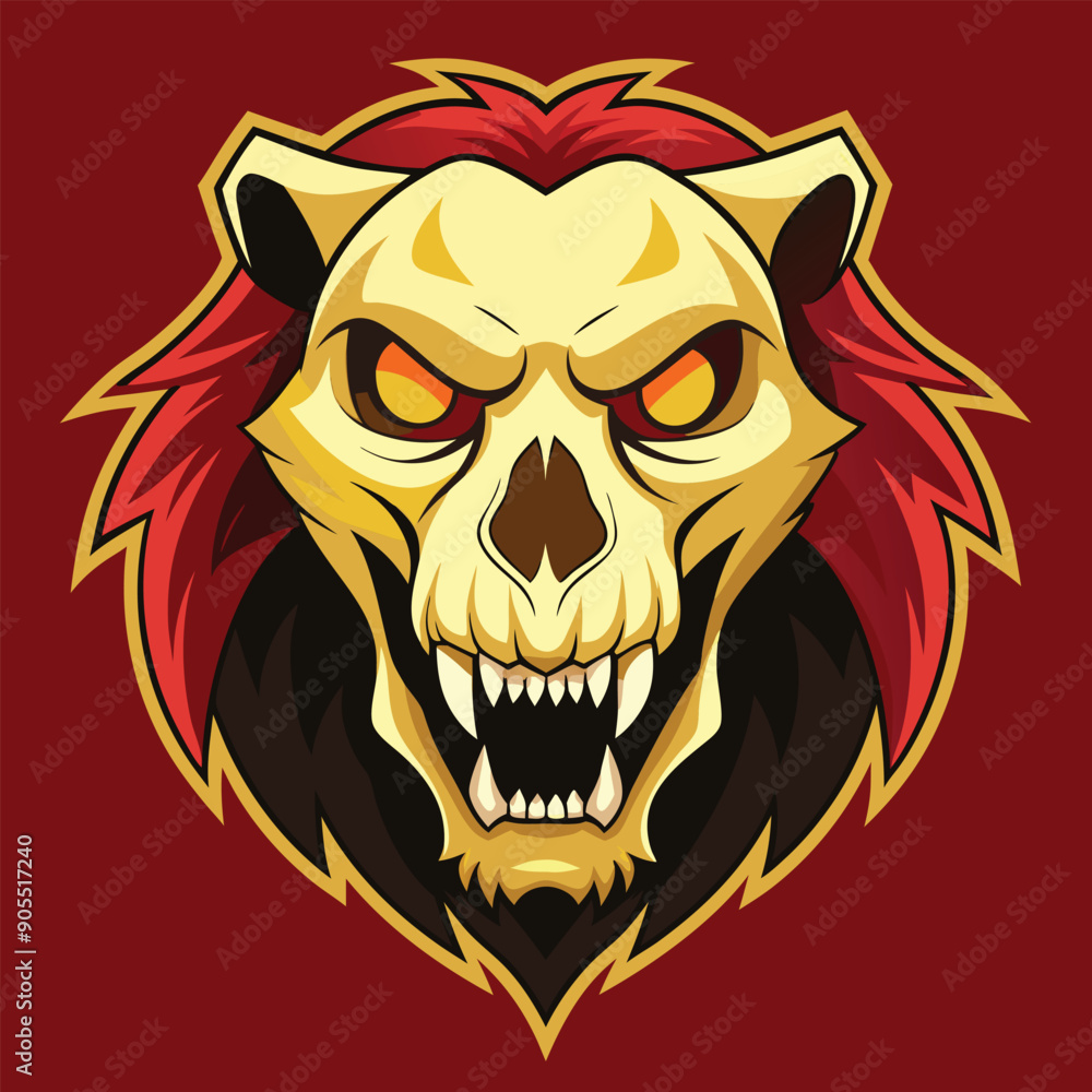 Lion skull vector Lion skull vector