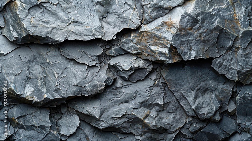 A textured close-up of layered slate rock showcasing natural patterns and colors, ideal for backgrounds and geological themes. A textured close-up of layered slate rock showcasing natural patterns and colors, ideal for backgrounds and geological themes.