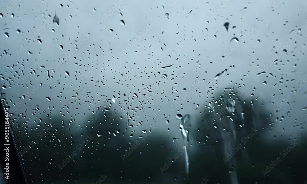 Rain Drops on Car Window Rain Drops on Car Window