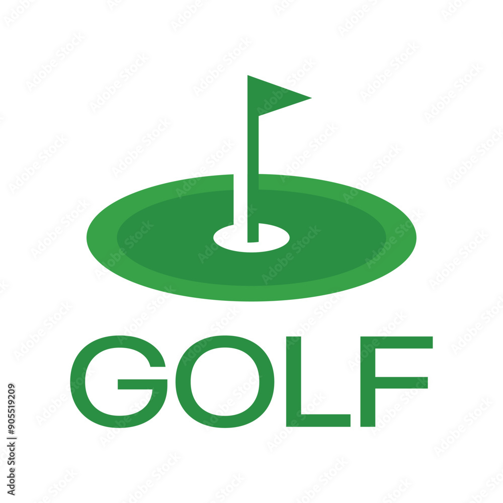 golf sport minimalist flat logo design golf sport minimalist flat logo design
