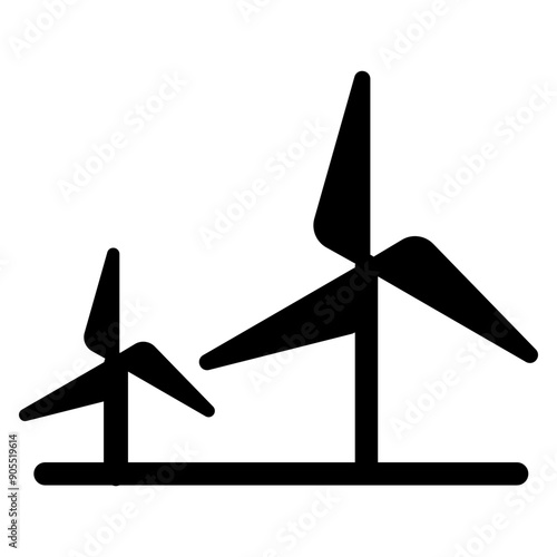 Wind farm icon vector illustration graphic design