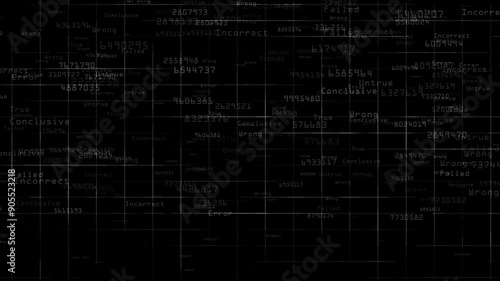 Digital grid animation overlay abstract technology effect ,Futuristic grid pattern .