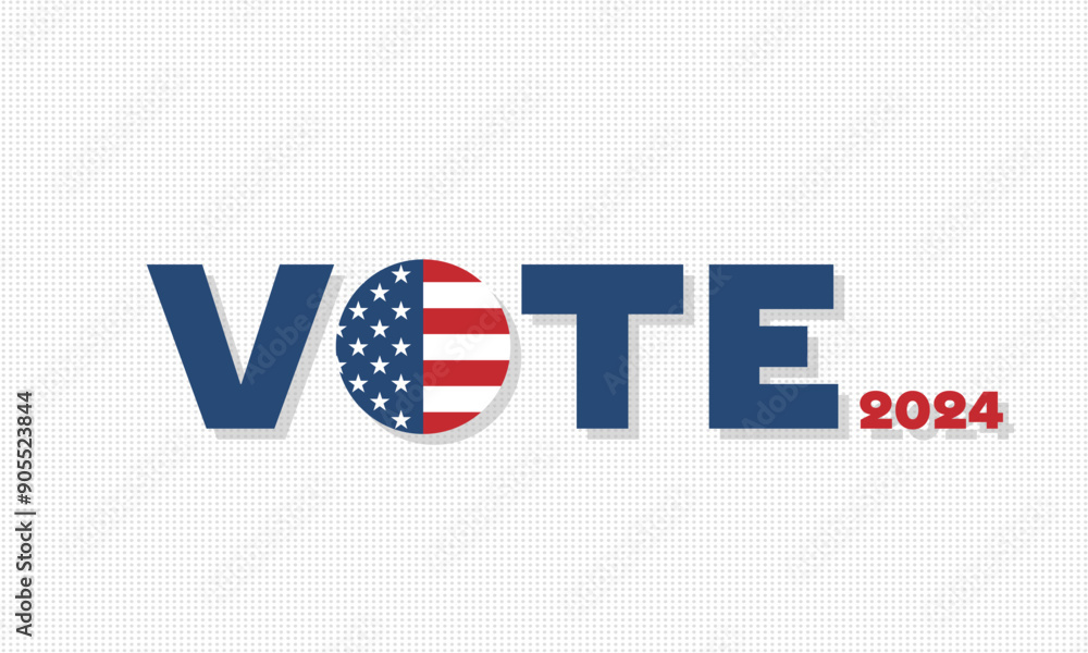 Fototapeta premium Vote day Presidential Election 2024 in United States 