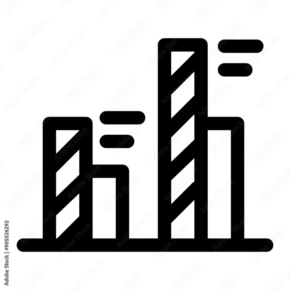 Chart, diagram icon in thin line style vector illustration graphic design Chart, diagram icon in thin line style vector illustration graphic design