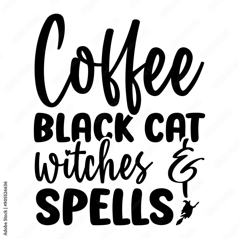 Coffee Black Cat Witches & Spells SVG Coffee Black Cat Witches & Spells SVG