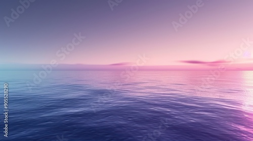 Serene ocean view at sunset, showcasing tranquil waters and a colorful sky. Perfect for relaxation and nature themes.