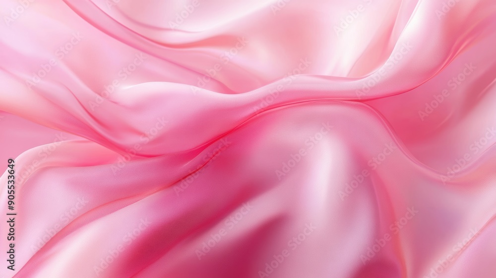 Fototapeta premium A pink fabric with a smooth texture