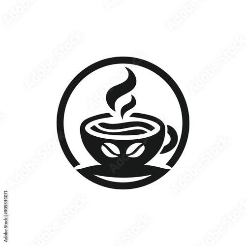 Coffee logo design vector icon with template and creative idea