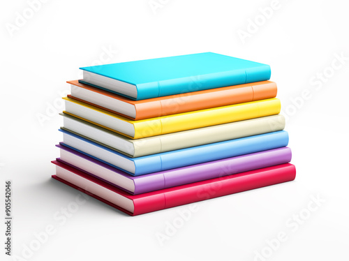 Wallpaper Mural Stack of colorful books. Back to school concept
 Torontodigital.ca