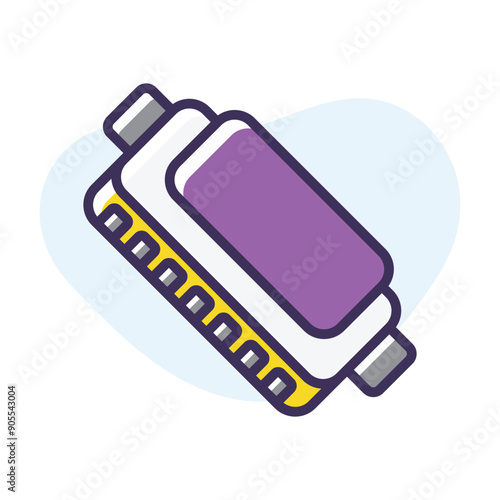 Harmonica vector icon