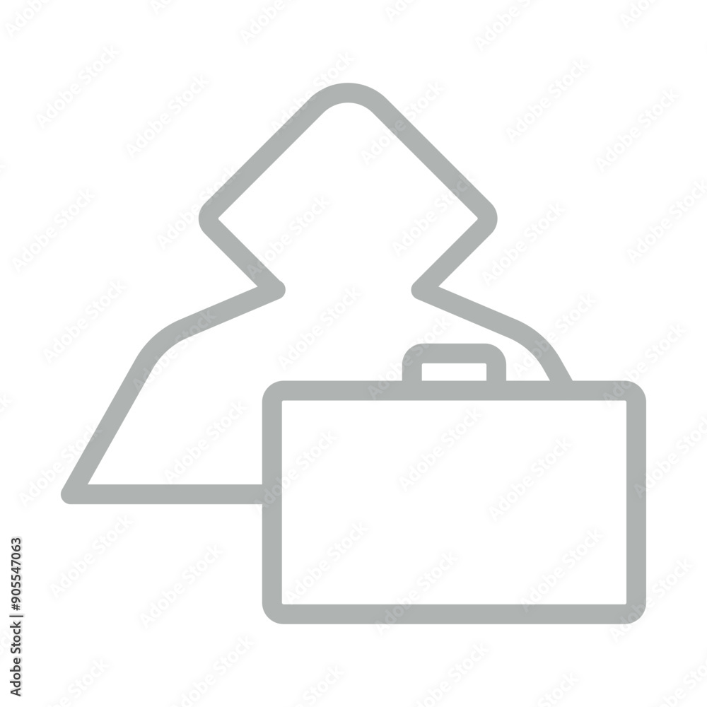 Travel Hacking Vector Line Grey Icon Design Travel Hacking Vector Line Grey Icon Design