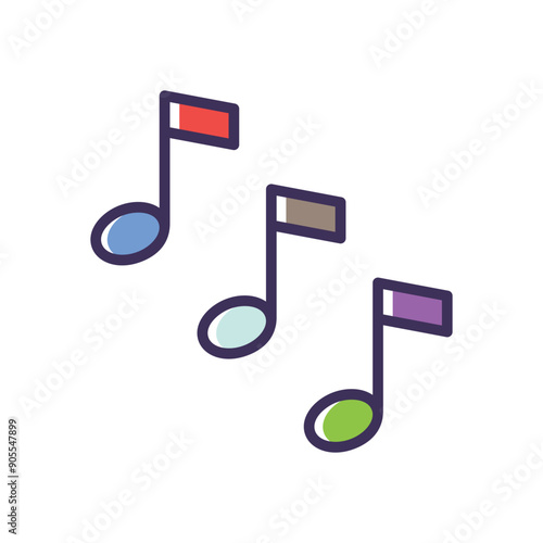  Music note vector icon