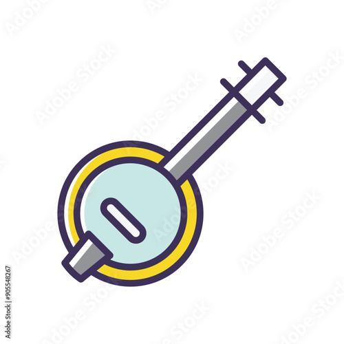 Banjo vector icon