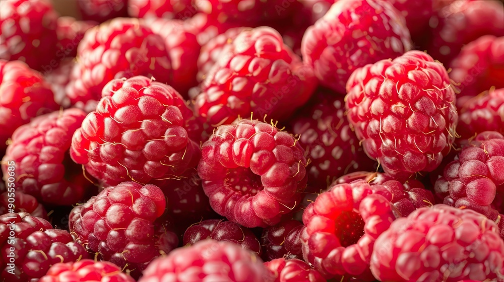 Full screen pile of fresh, ripe raspberries. Red sweet berries. View from above. Nature background. Illustration for cover, card, postcard, interior design, decor or print. Full screen pile of fresh, ripe raspberries. Red sweet berries. View from above. Nature background. Illustration for cover, card, postcard, interior design, decor or print.
